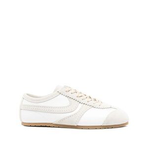 Dries Van Noten Women Leather Sneakers With Suede Inserts